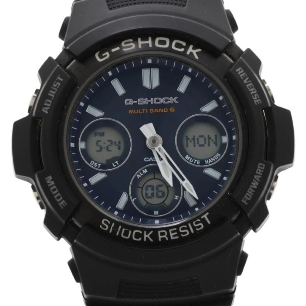 CASIO G-SHOCK ANALOG-DIGITAL AWG-100 M100 SERIES AWG-M100SBC-1AJF Black Resin...